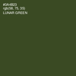 #3A4B23 - Lunar Green Color Image